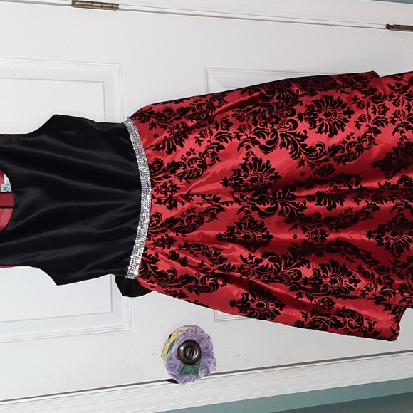 open lace back dress Appaman Shelly Red Tapestry Holiday Dress Sizes 4, 5, 6 – llbd shop